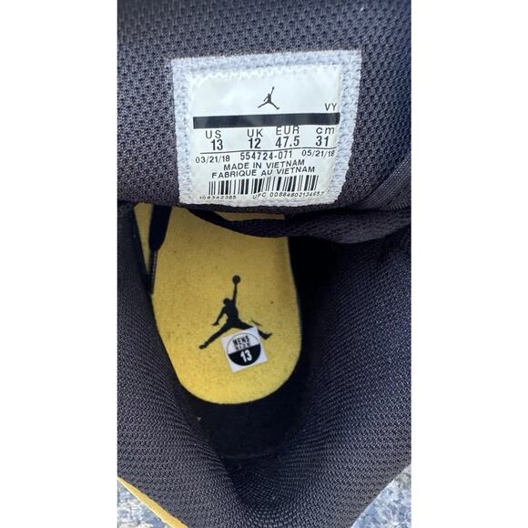 Nike Air Jordan 1 Mid Reverse New Love size 13 554724-071 OG I Black Yellow main image 8